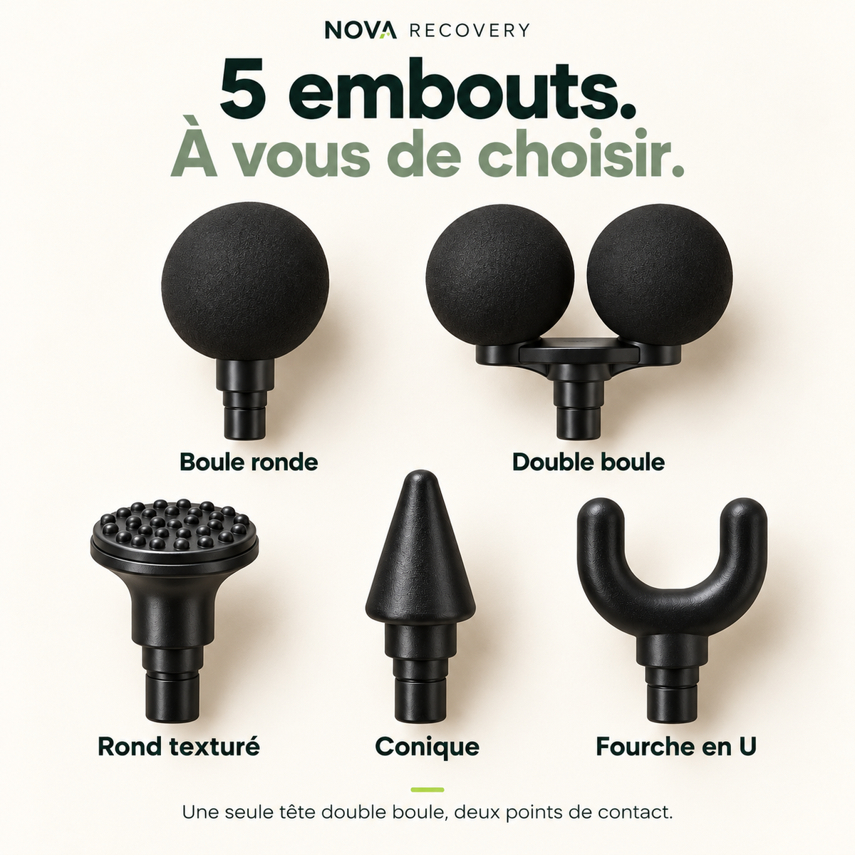 Pistolet NOVA avec embout rond fixé